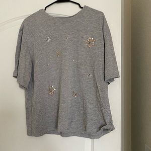 Floral Gemstone Blouse